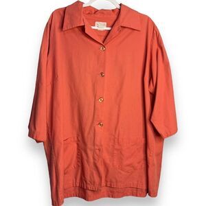 Flagstaff Industries Corporation Button Up Shirt Women's 3X Pink Pocket FLAWED
